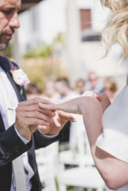 Pic: Couple exchanging wedding rings
