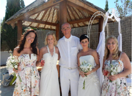 Pic:  HP married the lovely  Lisa and Gemma