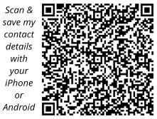 Pic: This QR code will load our details to your contact list